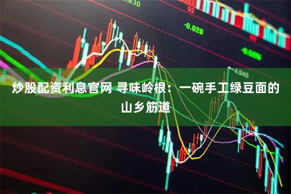 炒股配资利息官网 寻味岭根：一碗手工绿豆面的山乡筋道